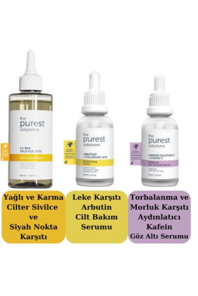 The Purest Solutions Siyah Nokta ve Sivilce Karşıtı Göz Altı morluk Karşıtı C...