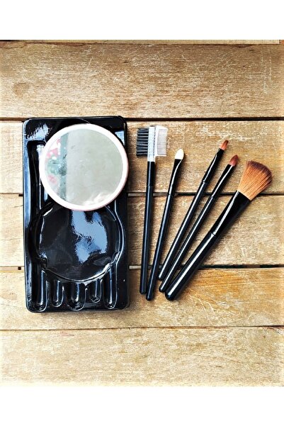 MONİCATİME فرشاة مرآة (أسود)