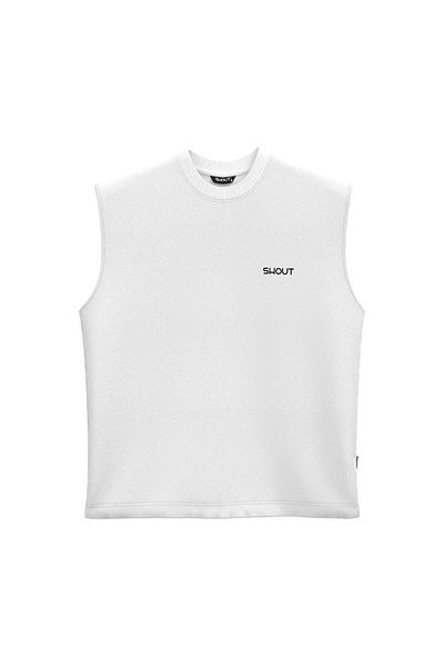 Shout Βασικό αμάνικο μπλουζάκι με λογότυπο Oversize