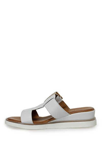 İnci Inci Furry 3Fx White Women's Slippers