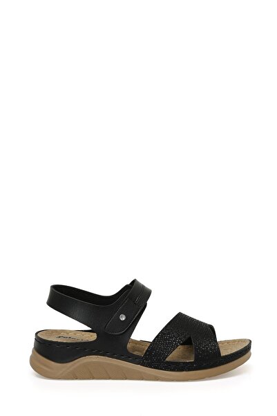 Polaris 164400.Z3FX Μαύρα γυναικεία άνετα σανδάλια