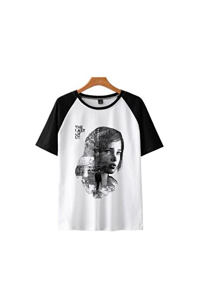 Touz The Last Of Us Принт Біла унісекс oversize футболка - Кут Кут Реглан рукав