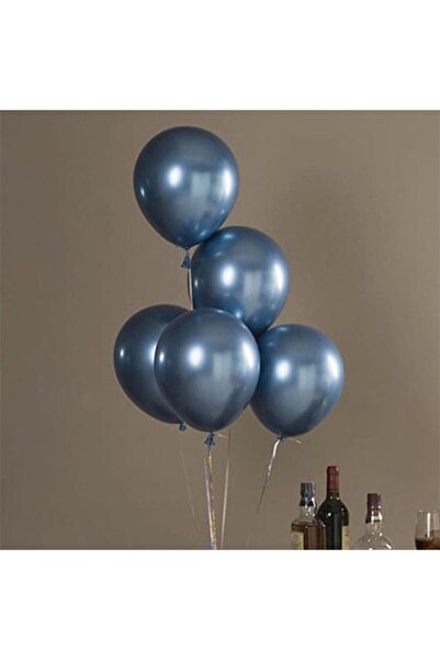 aşkın concept Mavi Balon Parti Balonu Krom Balon Mavi Balon 10 Adet