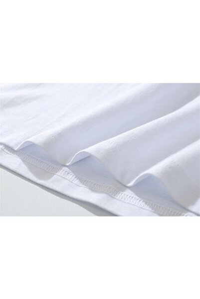 Touz Біла унісекс-футболка оверсайз - з принтом Küt Küt Killer Girl & Car