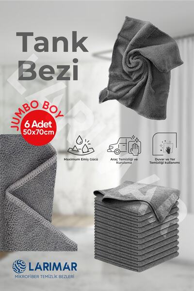 Larimar 6 Adet Mikrofiber Süper Emici Araç Kurulama Duvar Ve Yer Silme Genel ...