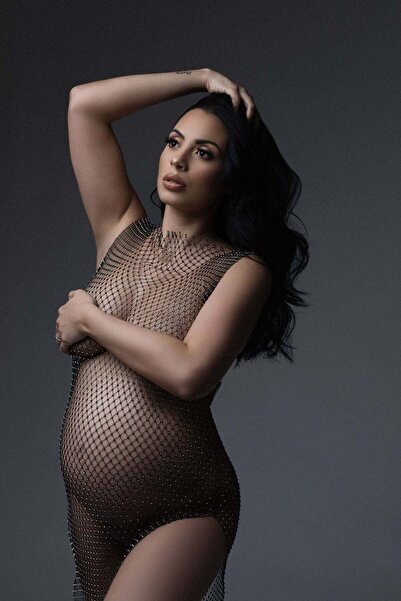 ZEKAS FASHION Babyline kristal taşlı hamile pareo