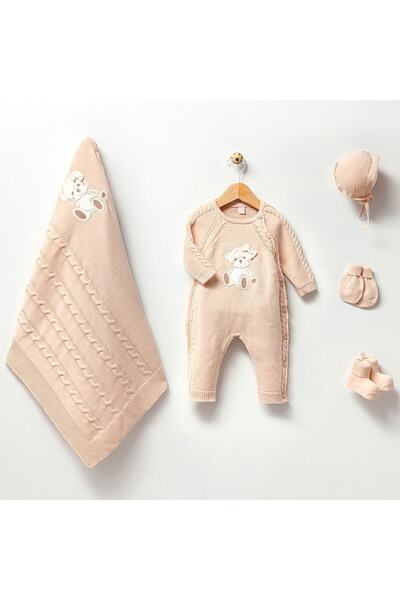 %100 Natural Pamuk Unisex Bebek Hastane Çıkışı Yenidoğan Set