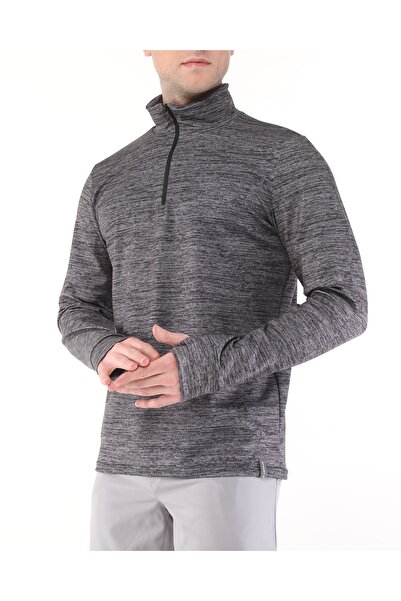 GHASSY CO. Ανδρικό μακρυμάνικο μπλουζάκι εξωτερικού χώρου για τρέξιμο που απομακρύνει την υγρασία από υπεριώδη ακτινοβολία με λεπτομέρεια