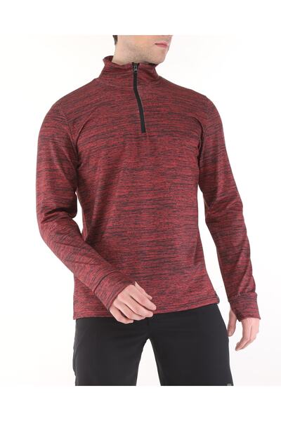 GHASSY CO. Ανδρικό μακρυμάνικο μπλουζάκι εξωτερικού χώρου για τρέξιμο που απομακρύνει την υγρασία από υπεριώδη ακτινοβολία με λεπτομέρεια