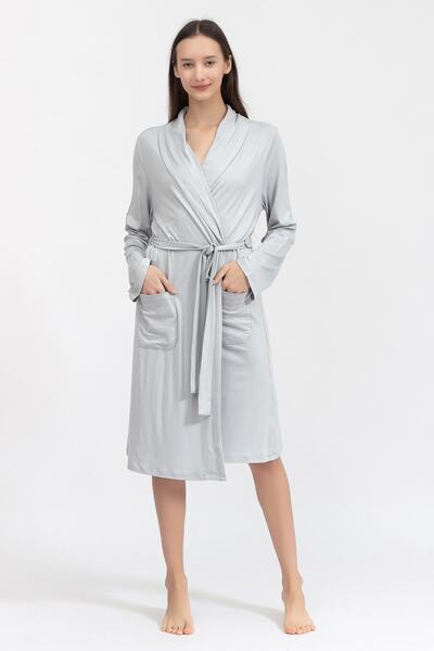 Linclalor Shawl Collar Kadın Sabahlıklo202762