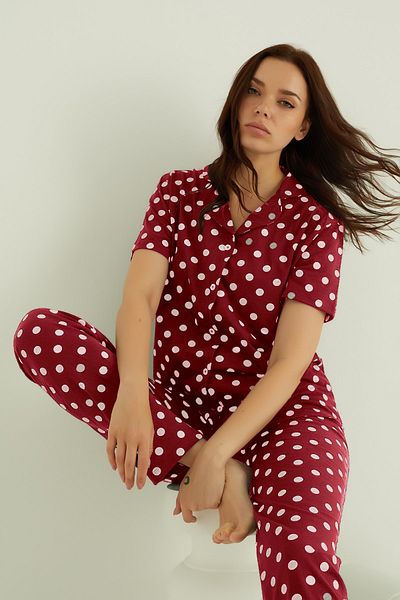 ELİTOL COTTON BUTTONED PAJAMA SET