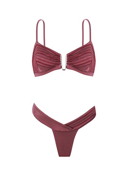 Monument Swimwear Helena - Bikini Takım - Mürdüm