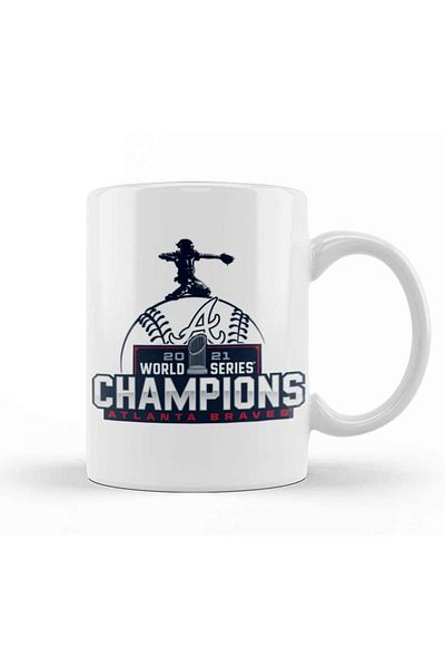 Baskı Dükkanı 2021 World Series Champions Atlanta Trophy Cup Porcelain