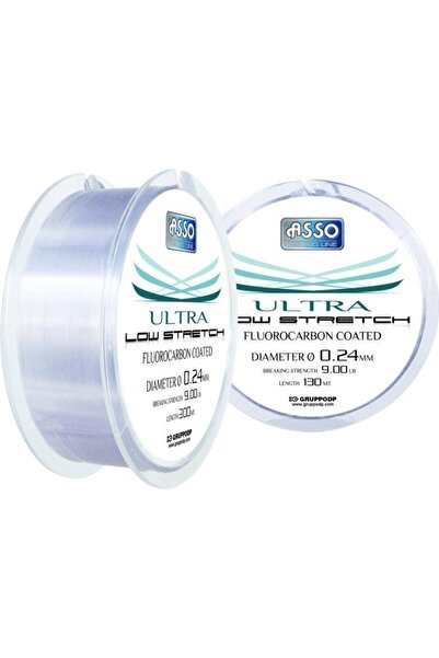 ASSO خط صيد منخفض التمدد 100% FC COATED بطول 300 متر