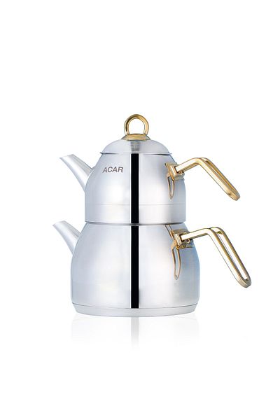 ACAR Alexi-gold Family Size Teapot Set (metal Handle) Xrd-21-0460/6