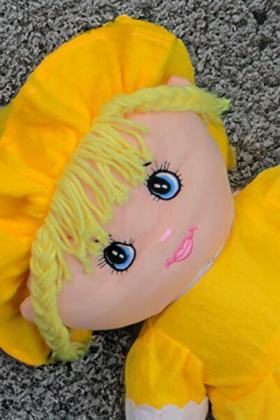 Genel Markalar Mira Peluş Bez Bebek 70cm Newbrendhome Sarı
