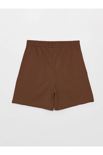 LC Waikiki Bedruckte Damen-Shorts mit bequemer Passform und elastischem Bund