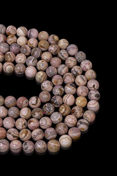 Dünya Doğal Taş 8 мм родохрозит камінь на нитці