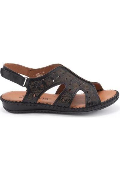 Venüs 23144015Y SARAÇLI ORTOPEDİK CIRTLI DERİ KADIN SANDALET