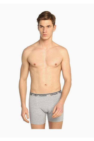 Seher Yıldızı Ανδρικό Elastane (λύκρα) Flexible Boxer 6 Pack (γκρι) Νέα σεζόν