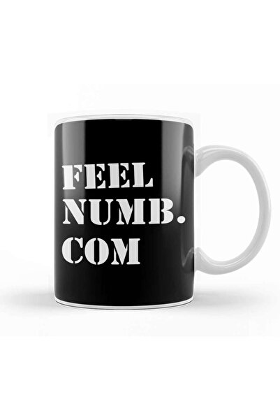 Baskı Dükkanı Feel Numb Dot Com Pink Floyd Amplifiers Mug Glass Porcelain