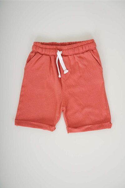 MİNİKO KİDS BABY BOY SET WITH POCKET MODEL AND BUTTONED COTTON SHORTS