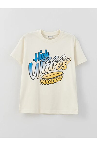LC Waikiki LCW Kids Boy - Tricou cu imprimeu confortabil cu decolteu