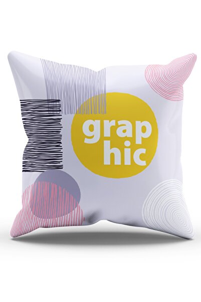 Moud's Двосторонній друкований графічний малюнок із замшевим чохлом для подушки - PL926