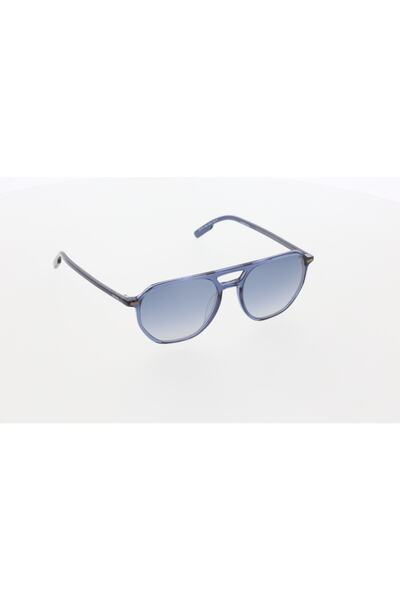 Ermenegildo Zegna Ez0212 55-18-145 Smoked Glass Men's Sunglasses |   2023 Season Navy Blue Framed