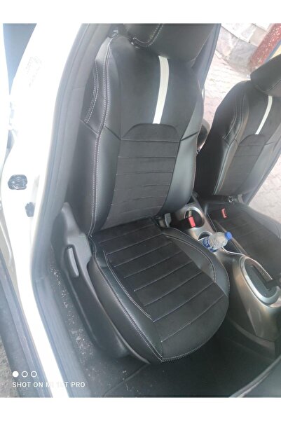 AKINCI متوافق مع Nissan Juke 2010 2018 من الخلف 2 1 أسود من الجلد الأسود