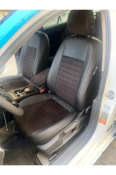 AKINCI Volkswogen Passat B8 جلد أسود - 2+1 ظهر خلفي متطابق، بين Ip2015-2020