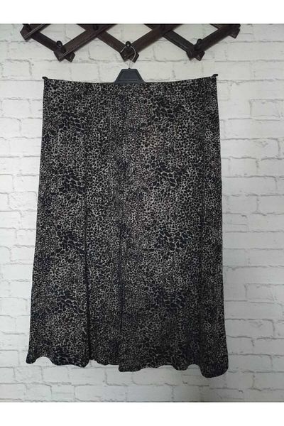 anne moda ankara Λεοπάρ σχέδιο, υφαντό ύφασμα, χωρίς λύκρα, τεμάχιο, ελαστική μέση, μοντέλο επέκτασης προς τα κάτω, φούστα