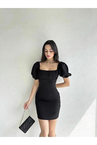 HASYAMORE ROCHIE MINI SERENITY NEGRĂ CU SPATE