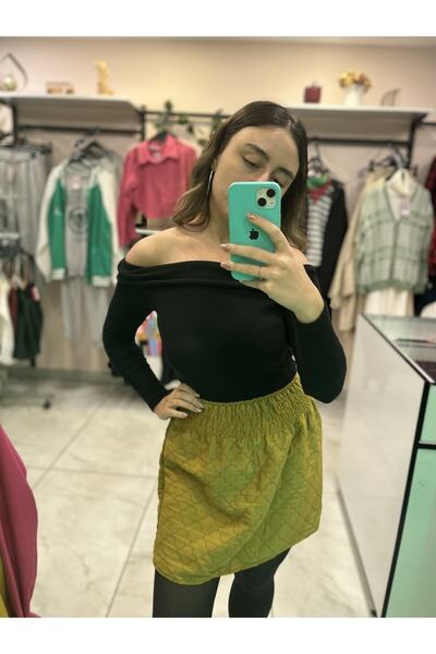 BLOOMERY FASHION Kadın kapitone etek