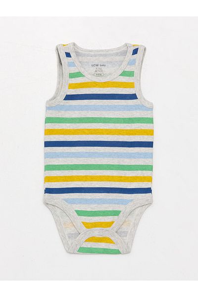 LC Waikiki Crew Neck Baby Boy Snap Body 2-Piece