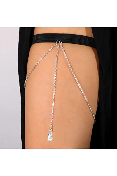 TakıConcept Kristal Taşlı Kadın Bacak Aksesuarı, Vücut Aksesuarı, Bacak Zinciri