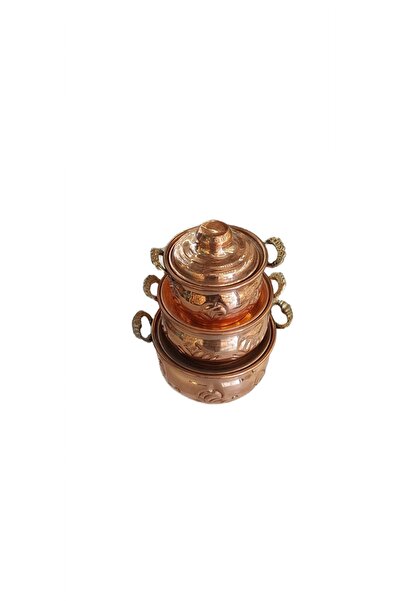 Copper Hand Embroidered Decorative Minature Cookware