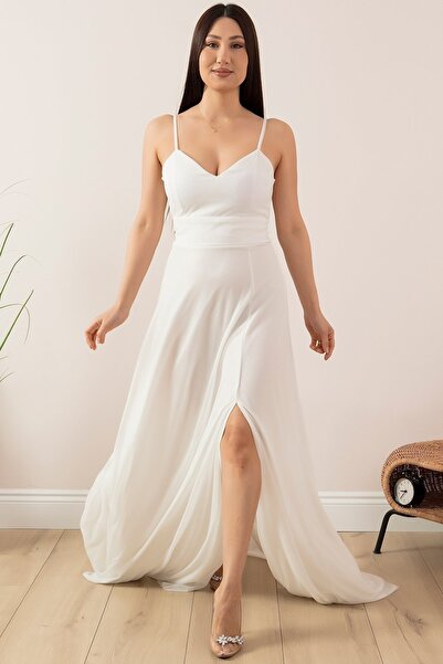 PULLIMM ROCHIE LUNGĂ ARGINTIE CU BRETELE 13417