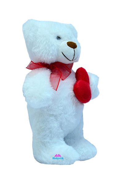 hediyecik Gift for Lover Ribbon Covered Plush Bear 35 cm