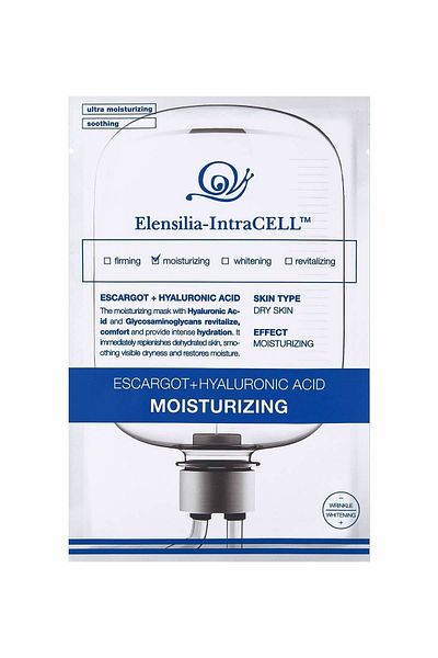 ELENSILIA Containing Escargot and Hyaluronic Acid - Intensive Moisturizing Sheet Mask