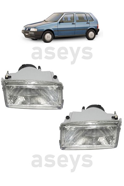 Genel Markalar Fiat Uno Ön Sağ Ve Sol Far Ikili Takım Halinde Uno Far
