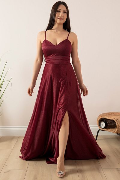 PULLIMM ROCHIE LUNGĂ ARGINTIE CU BRETELE 13417