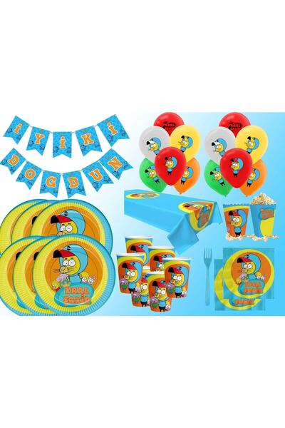 aşkın concept Kral Şakir Doğum Günü Parti Büyük Paket 8 Kişilik