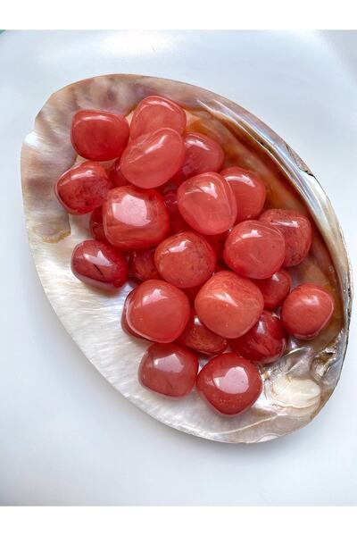VALİOSO JOYA Çilek Kuvars Doğal Taş 3 Adet
