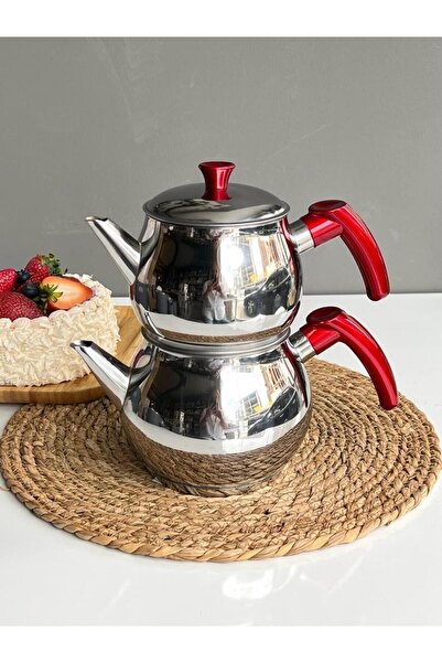 ROSSEV Küre Steel Double Lid Teapot