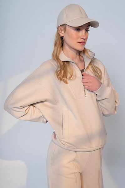 Re-clo Alice Zipper Detailed Sweatshirt
