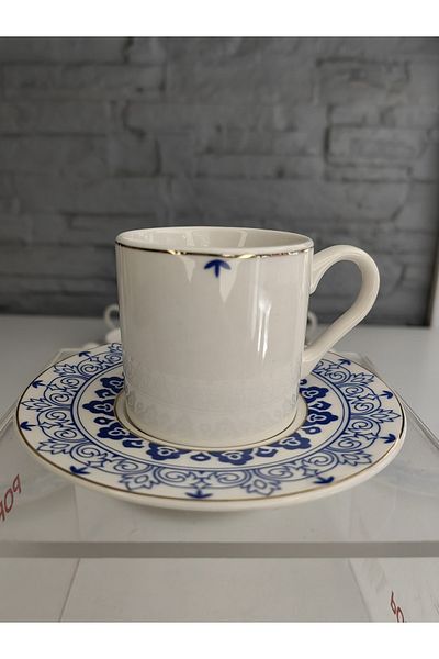 ALANYA HOME DECOR LUXURIOUS GOLD COFFEE CUP SET 12 PRC FOR 6 PERSONS