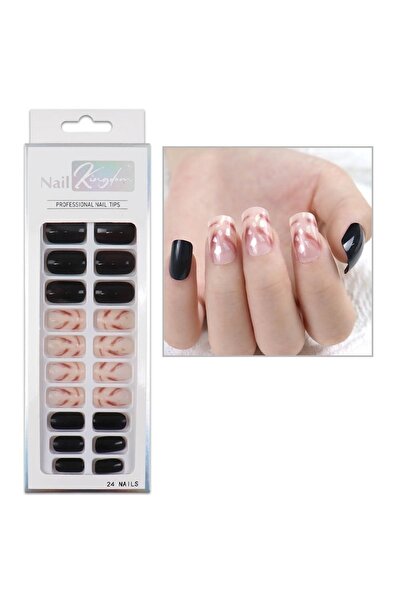 Nail Master 24'lü Desenli Takma Tırnak Seti Zararsız Yapıştırıcı
