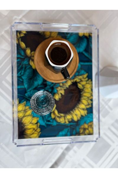 OBİDEV Plexiglass Transparent Decorative Presentation Tray