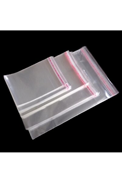 Binbir Çeşit Ambalaj Yapışkan Bantlı Jelatin Torba Poşet 10x25 cm 50 Adet